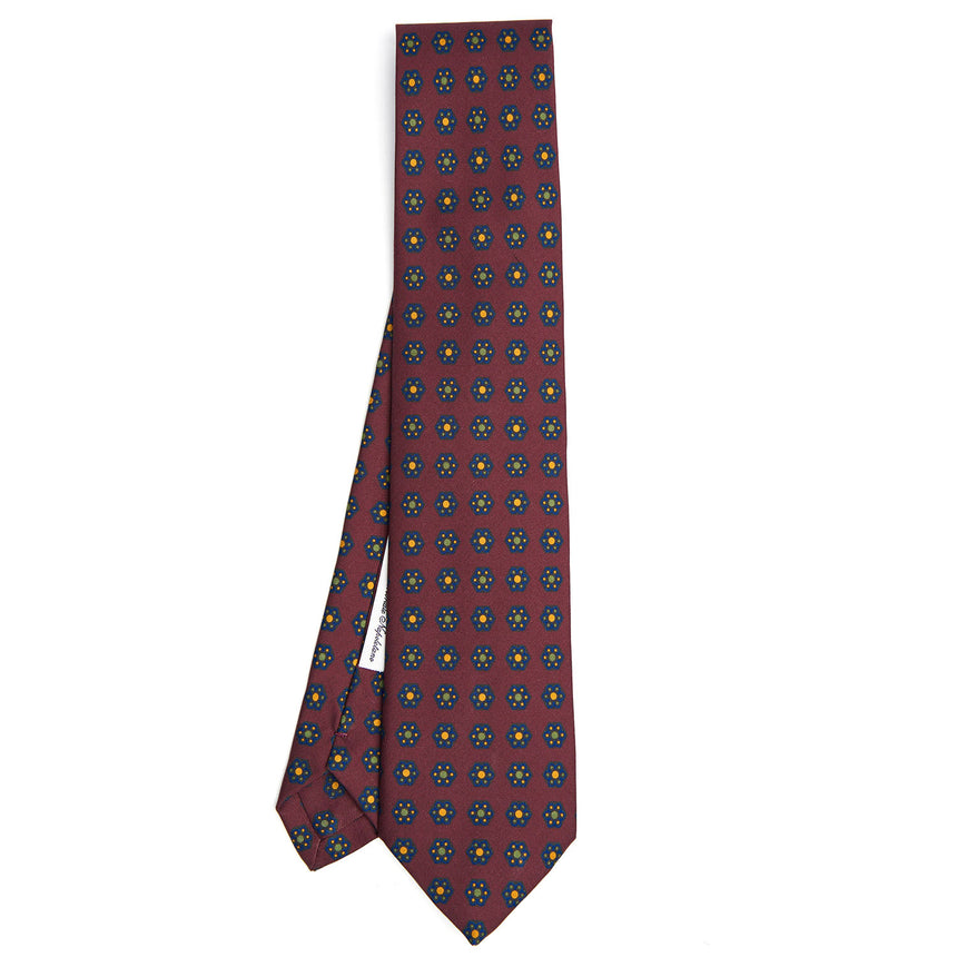 BURGUNDY SILK TIE