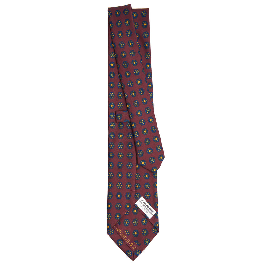 BURGUNDY SILK TIE