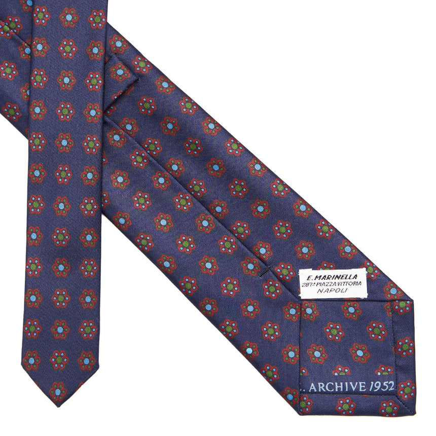 DARK BLUE SILK TIE