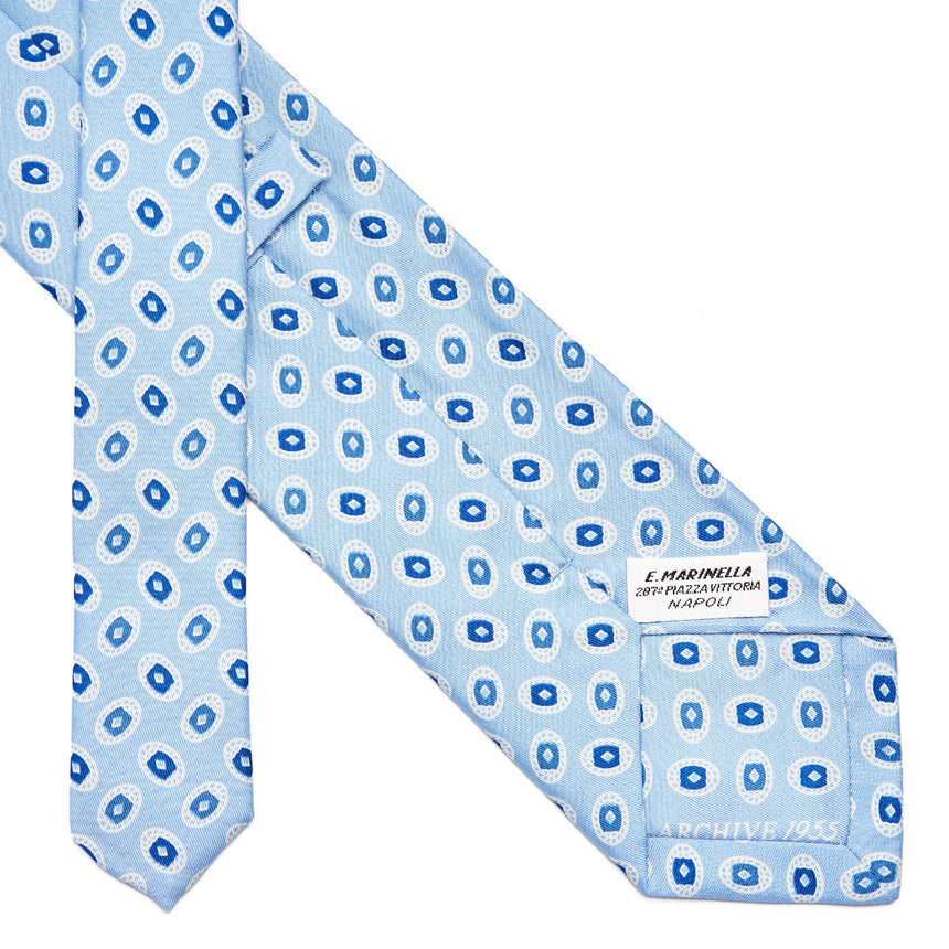 LIGHT BLUE SILK TIE