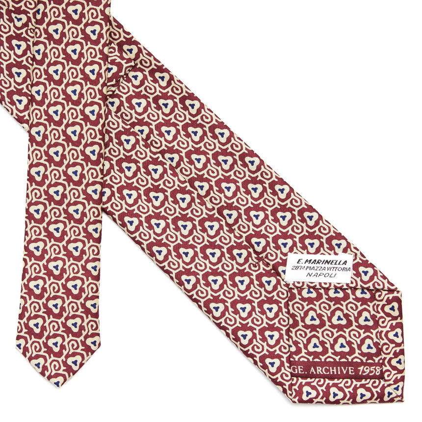 BURGUNDY SILK TIE