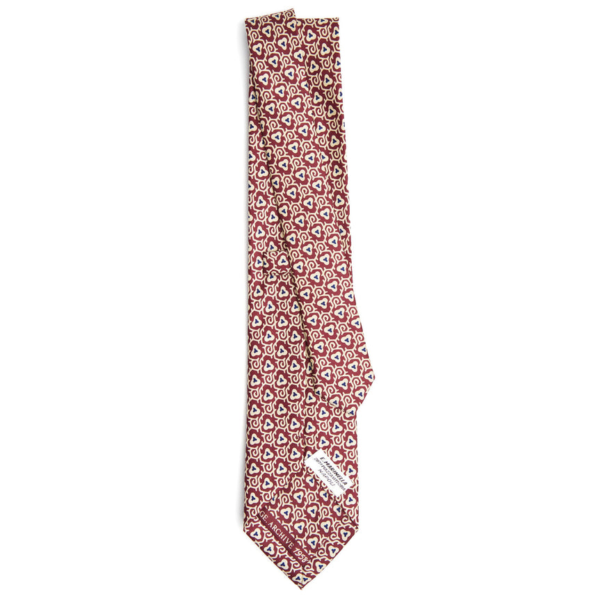 BURGUNDY SILK TIE