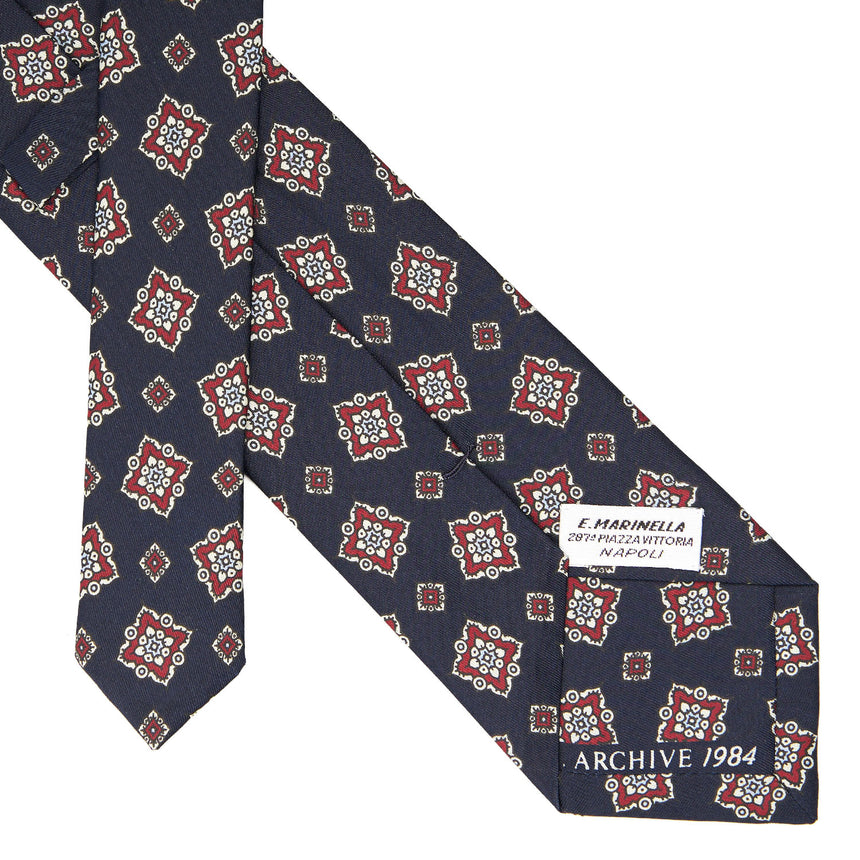 DARK BLUE SILK TIE