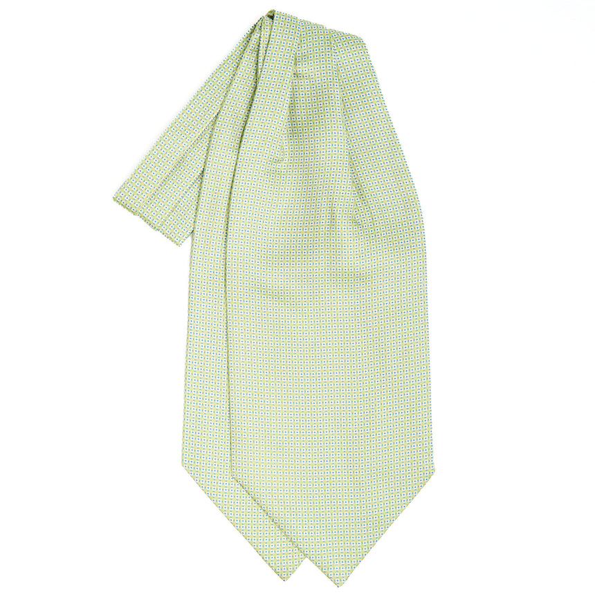 LIGHT GREEN SILK ASCOT TIE