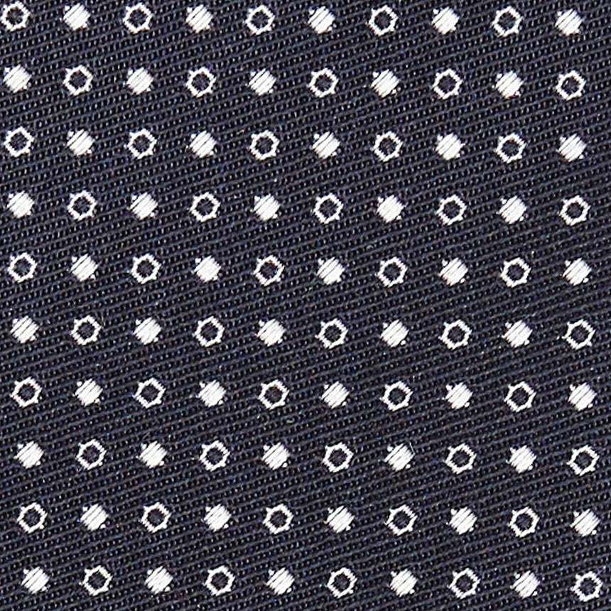 DARK BLUE CEREMONIAL JACQUARD SILK TIE