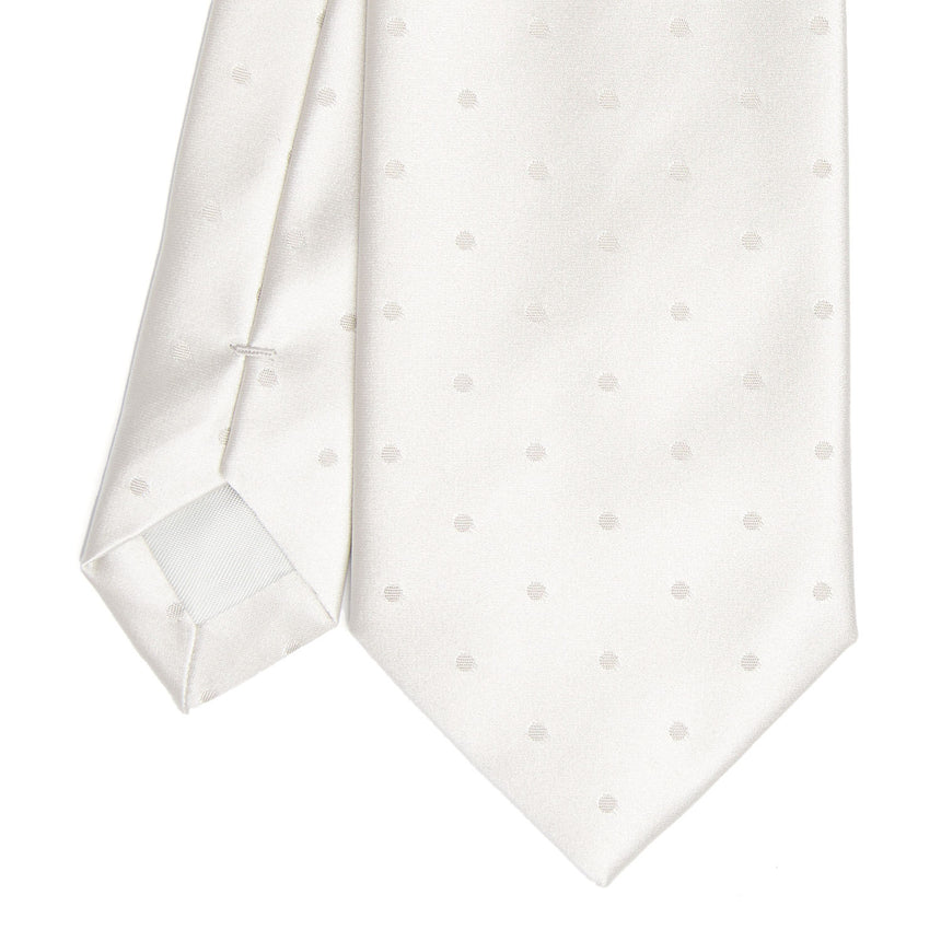 LIGHT GREY CEREMONIAL SILK SATIN TIE