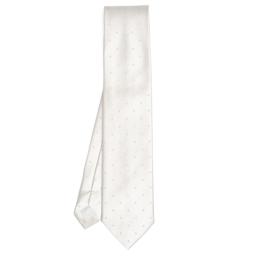 LIGHT GREY CEREMONIAL SILK SATIN TIE