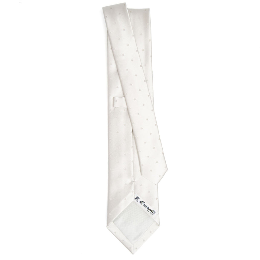 LIGHT GREY CEREMONIAL SILK SATIN TIE