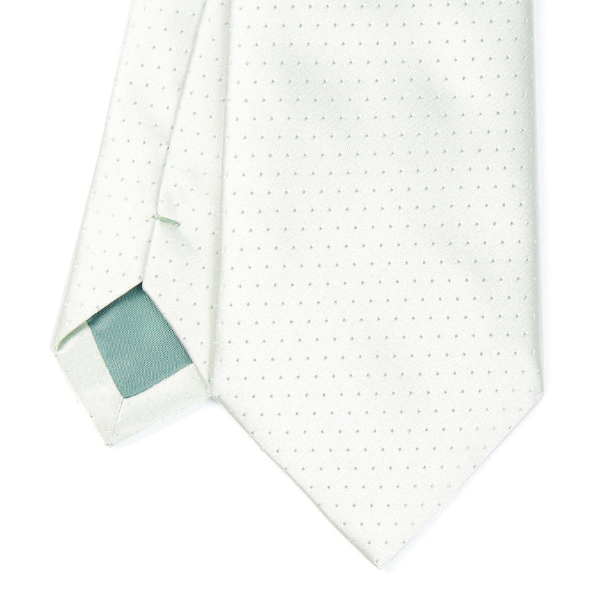 LIGHT GREEN CEREMONIAL SILK SATIN TIE