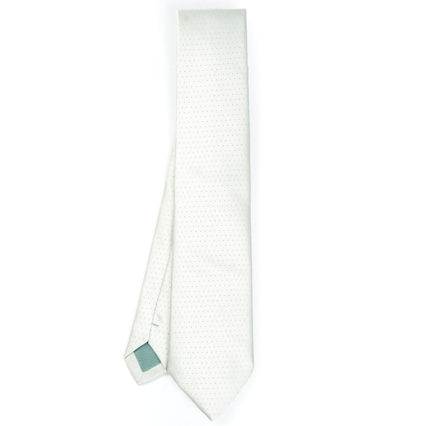 LIGHT GREEN CEREMONIAL SILK SATIN TIE