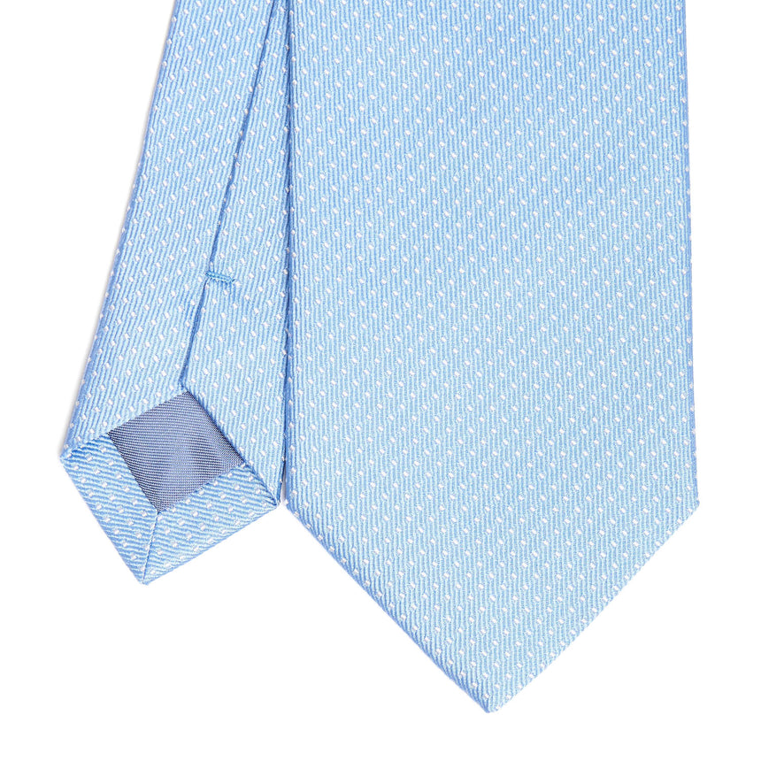 LIGHT BLUE CEREMONIAL JACQUARD SILK TIE