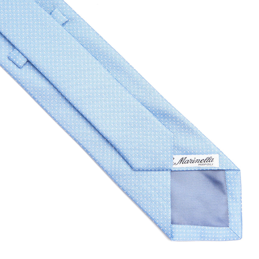 LIGHT BLUE CEREMONIAL JACQUARD SILK TIE