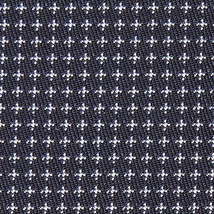 CRAVATTA CERIMONIA IN SETA JACQUARD BLU SCURO