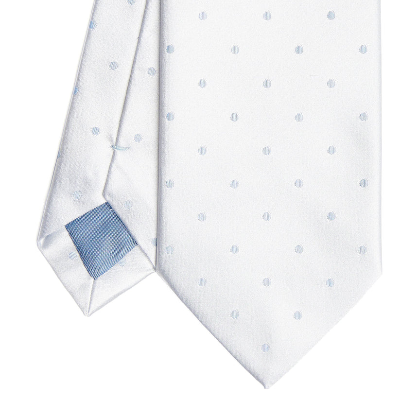 LIGHT BLUE CEREMONIAL SILK SATIN TIE