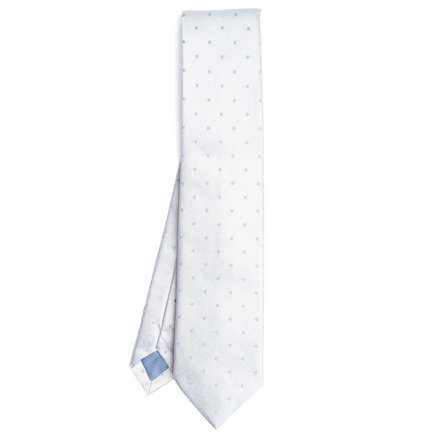 LIGHT BLUE CEREMONIAL SILK SATIN TIE