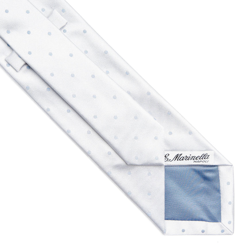 LIGHT BLUE CEREMONIAL SILK SATIN TIE