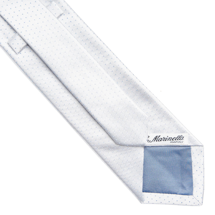 LIGHT BLUE CEREMONIAL SILK SATIN TIE