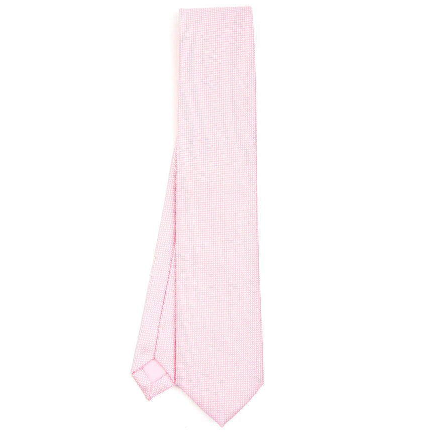 PINK CEREMONIAL JACQUARD SILK TIE