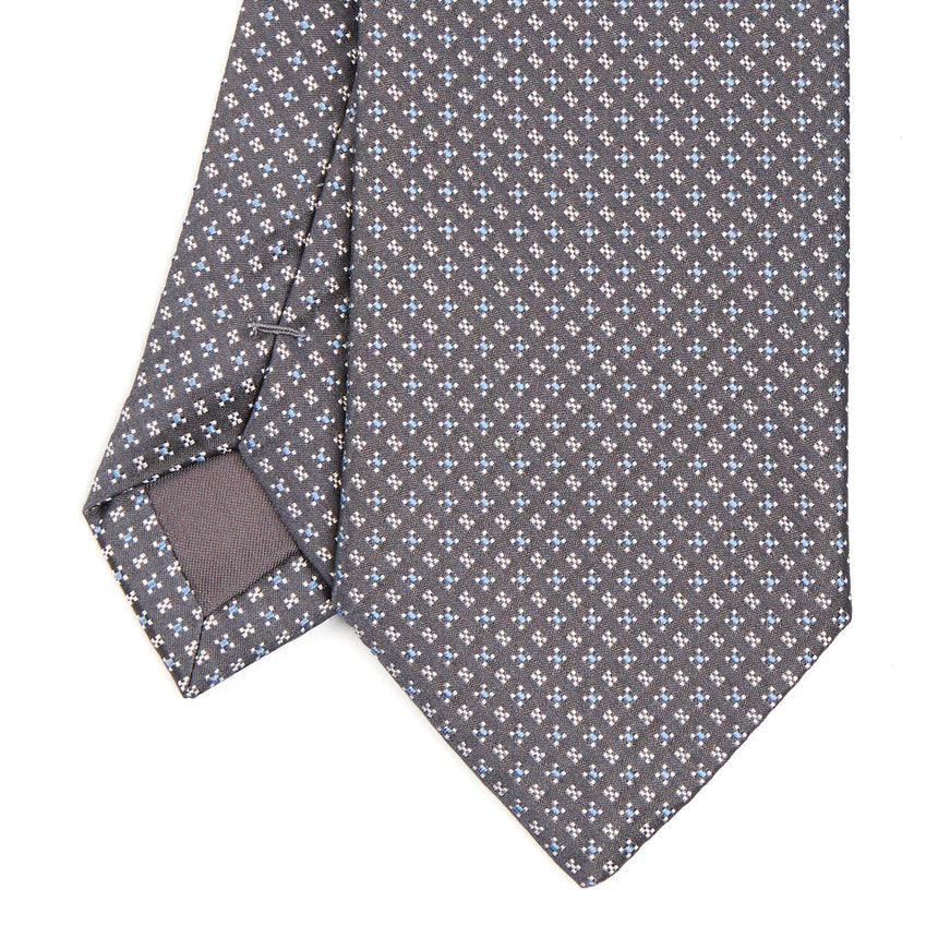 DARK GREY CEREMONIAL SILK SATIN TIE