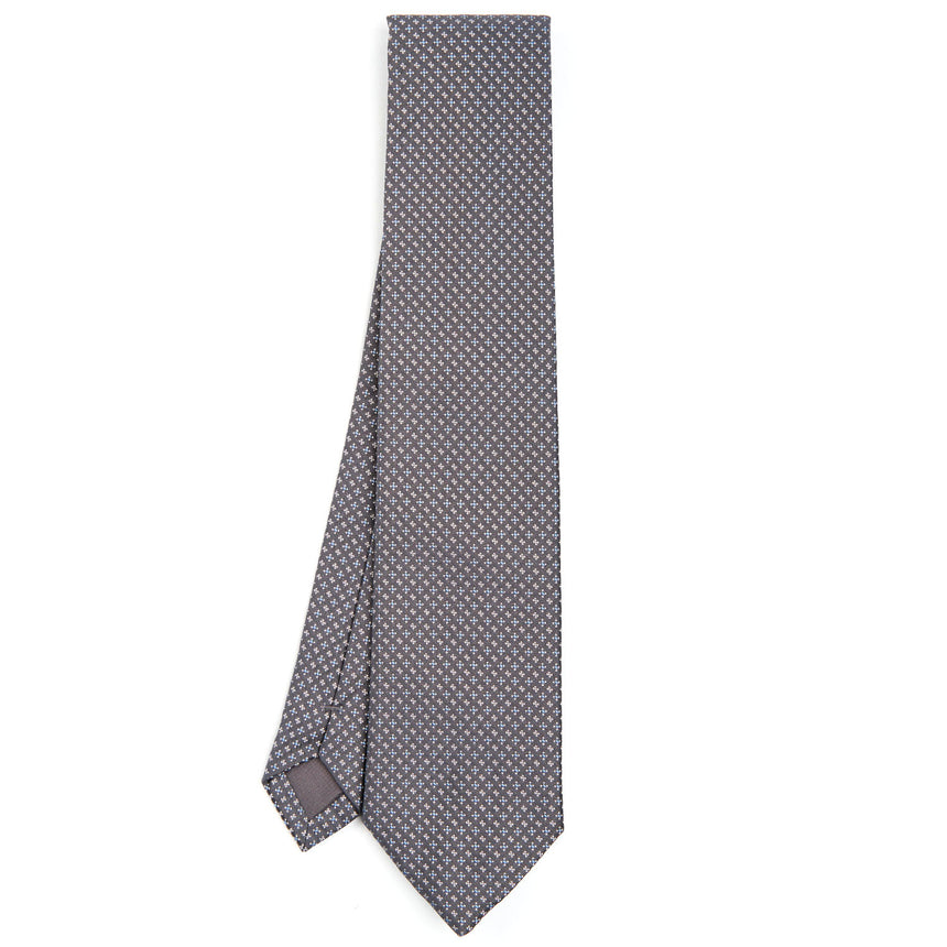 DARK GREY CEREMONIAL SILK SATIN TIE