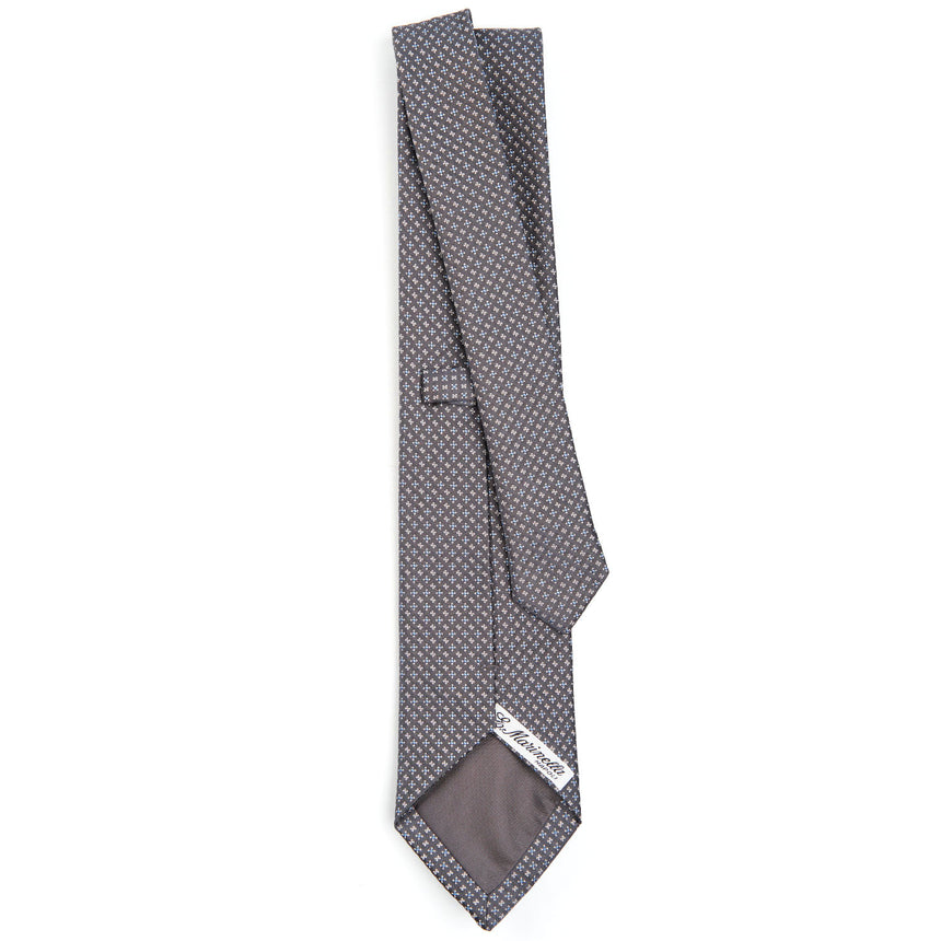 DARK GREY CEREMONIAL SILK SATIN TIE