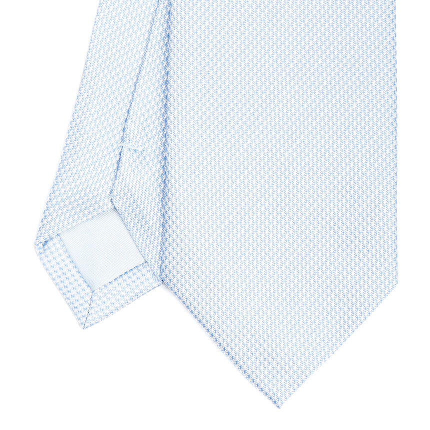 LIGHT BLUE CEREMONIAL JACQUARD SILK TIE