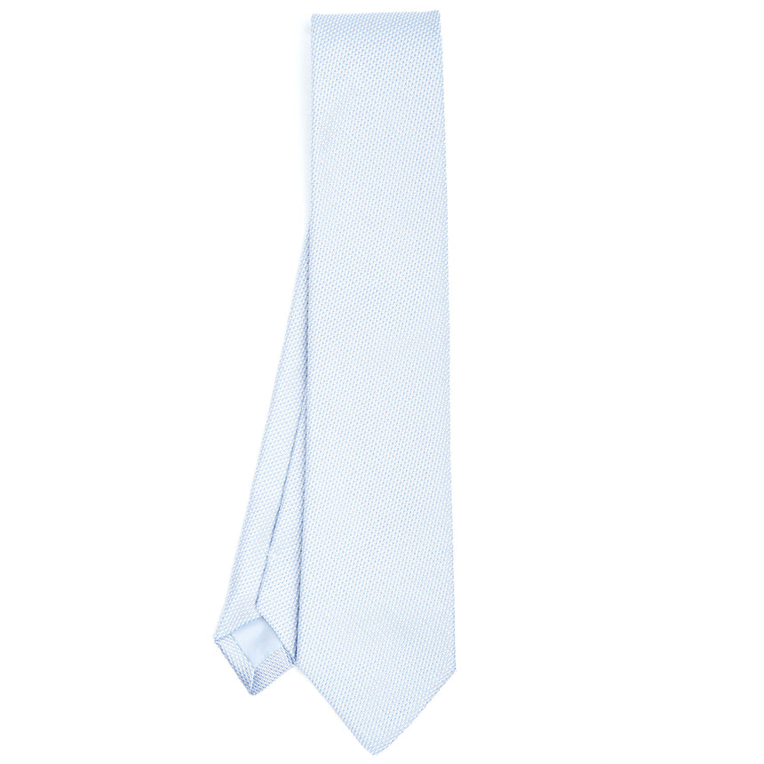 LIGHT BLUE CEREMONIAL JACQUARD SILK TIE