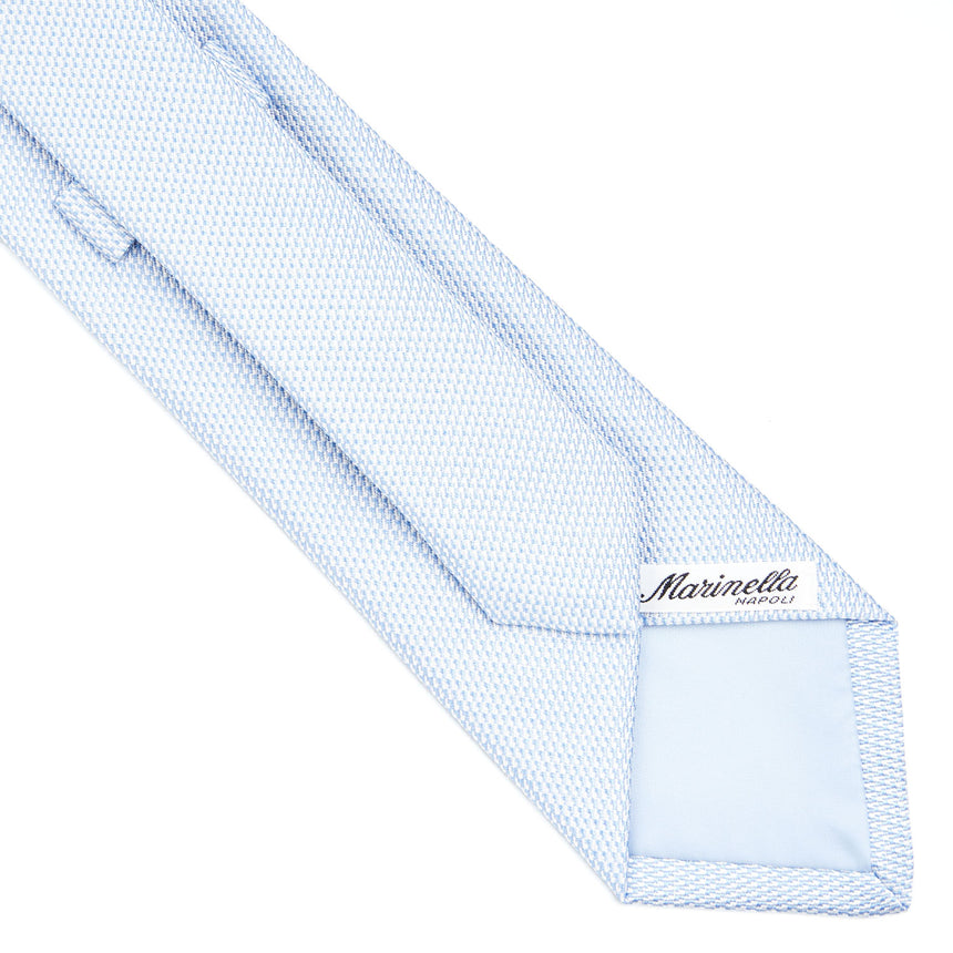 LIGHT BLUE CEREMONIAL JACQUARD SILK TIE