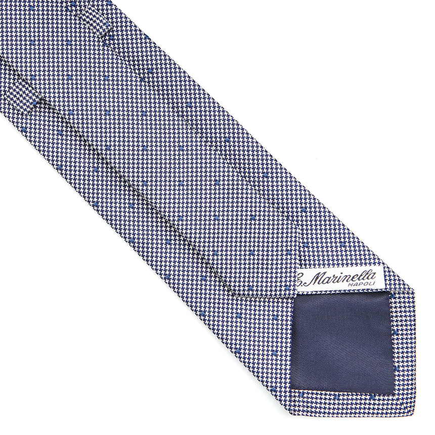 CRAVATTA CERIMONIA IN SETA JACQUARD BLU SCURO