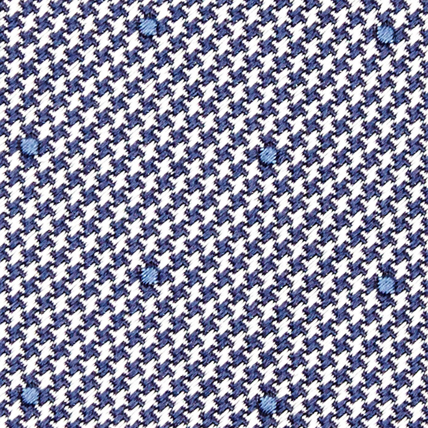 CRAVATTA CERIMONIA IN SETA JACQUARD BLU SCURO