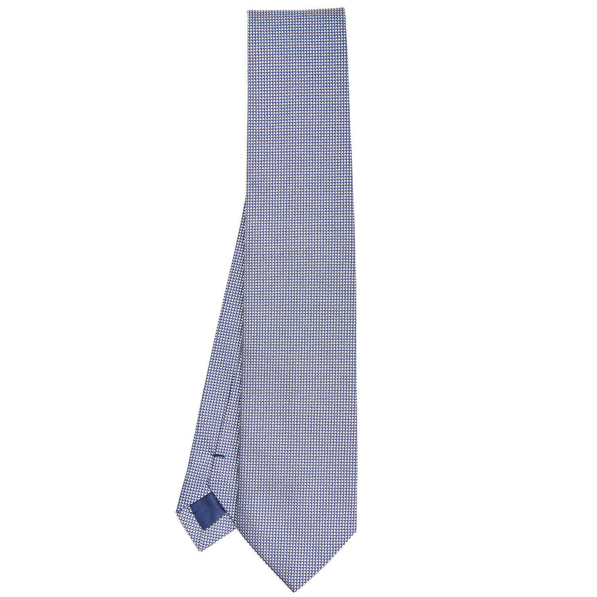 BLUE CEREMONIAL JACQUARD SILK TIE