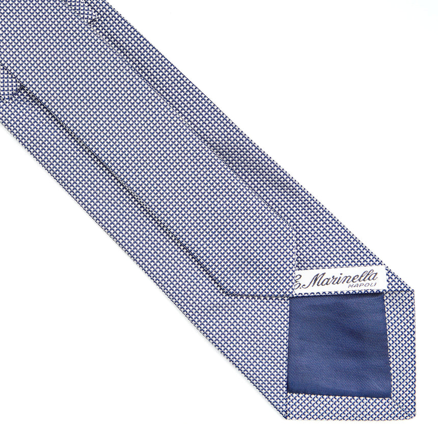 BLUE CEREMONIAL JACQUARD SILK TIE