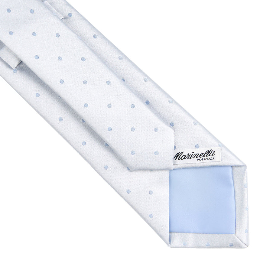 LIGHT BLUE CEREMONIAL SILK SATIN TIE