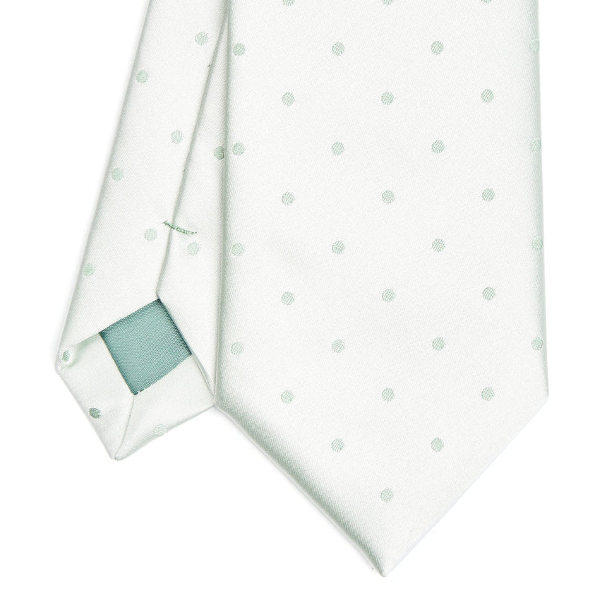 LIGHT GREEN CEREMONIAL SILK SATIN TIE