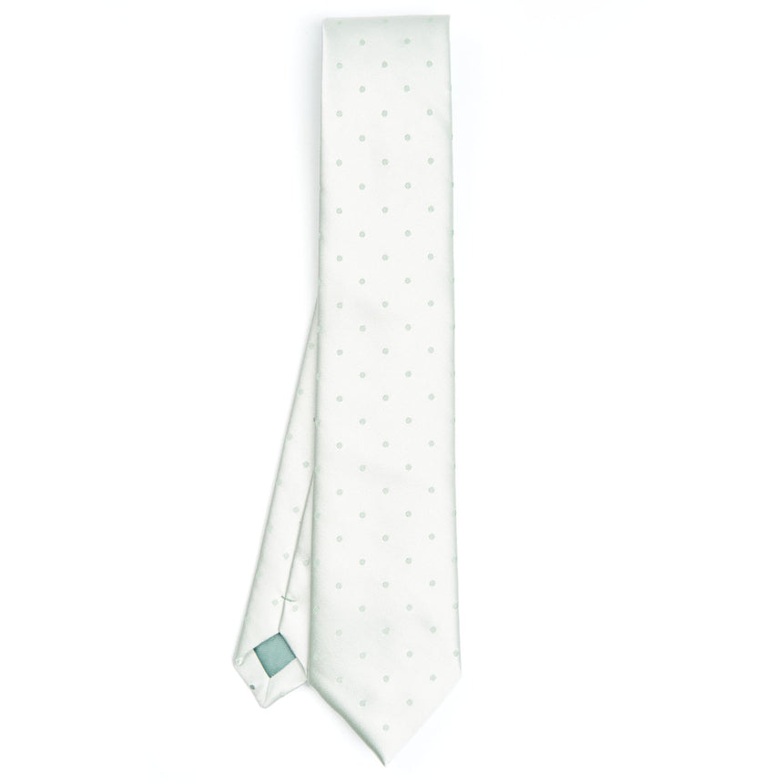 LIGHT GREEN CEREMONIAL SILK SATIN TIE