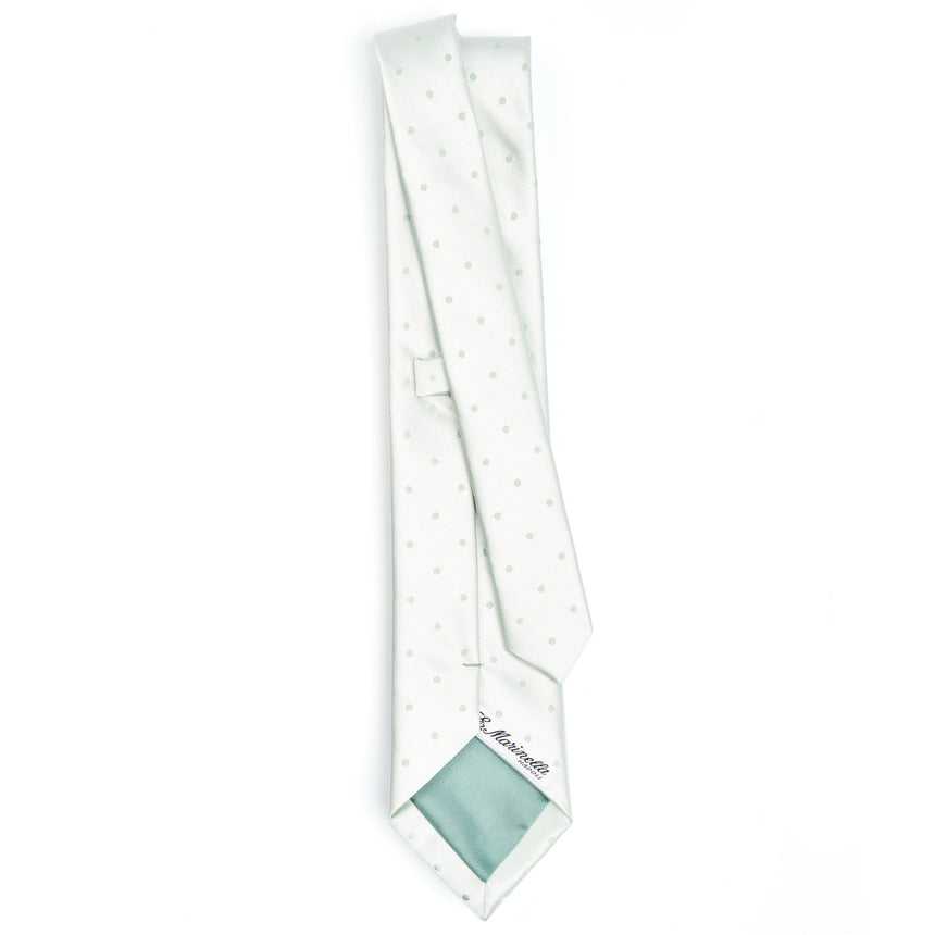 LIGHT GREEN CEREMONIAL SILK SATIN TIE