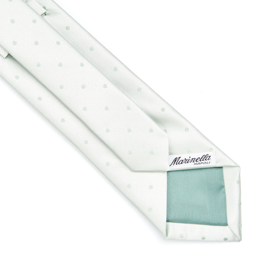 LIGHT GREEN CEREMONIAL SILK SATIN TIE