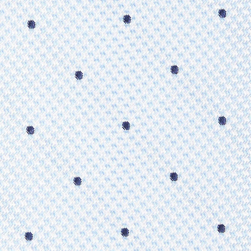 CRAVATTA CERIMONIA IN SETA JACQUARD AZZURRA