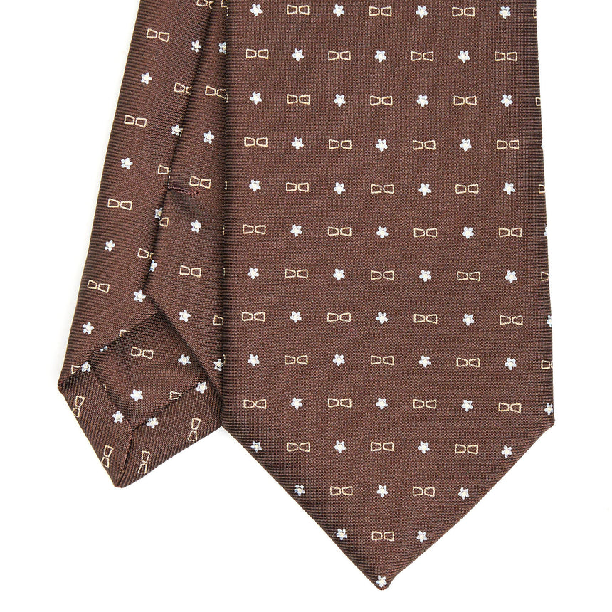 DARK BROWN SARTORIAL CLASSIC SILK TIE