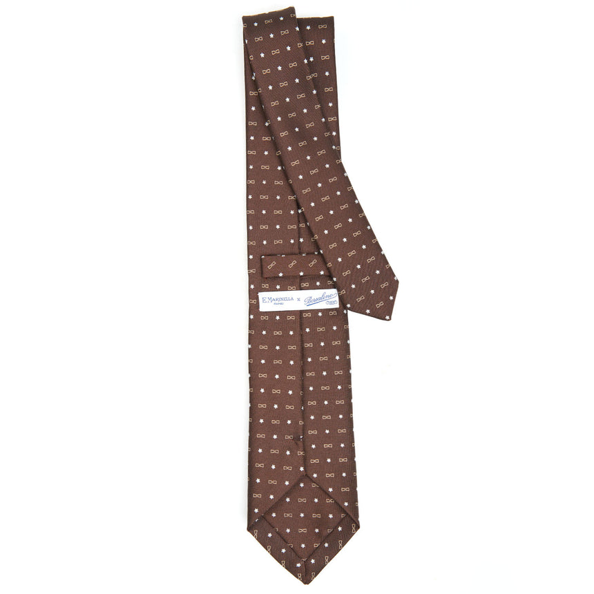 DARK BROWN SARTORIAL CLASSIC SILK TIE