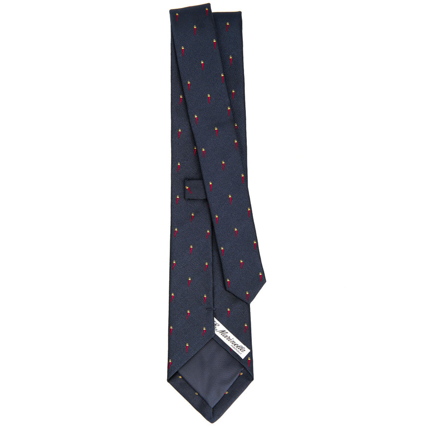 BLUE JACQUARD SILK TIE