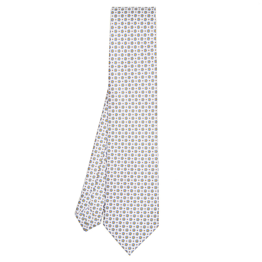 WHITE SARTORIAL CLASSIC SILK TIE