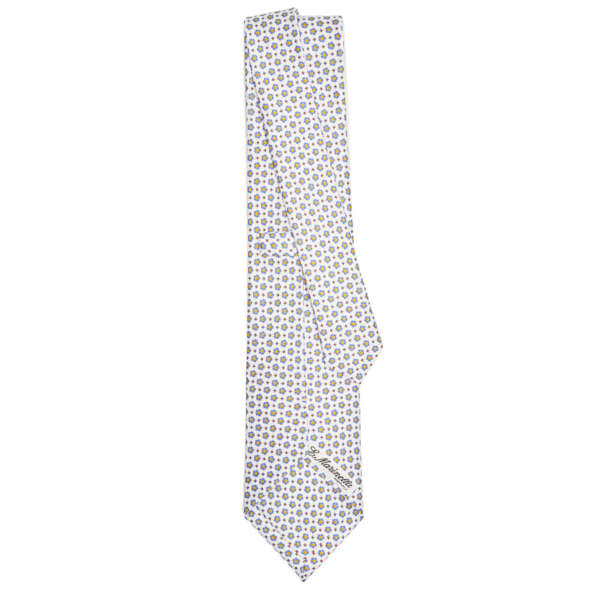 WHITE SARTORIAL CLASSIC SILK TIE