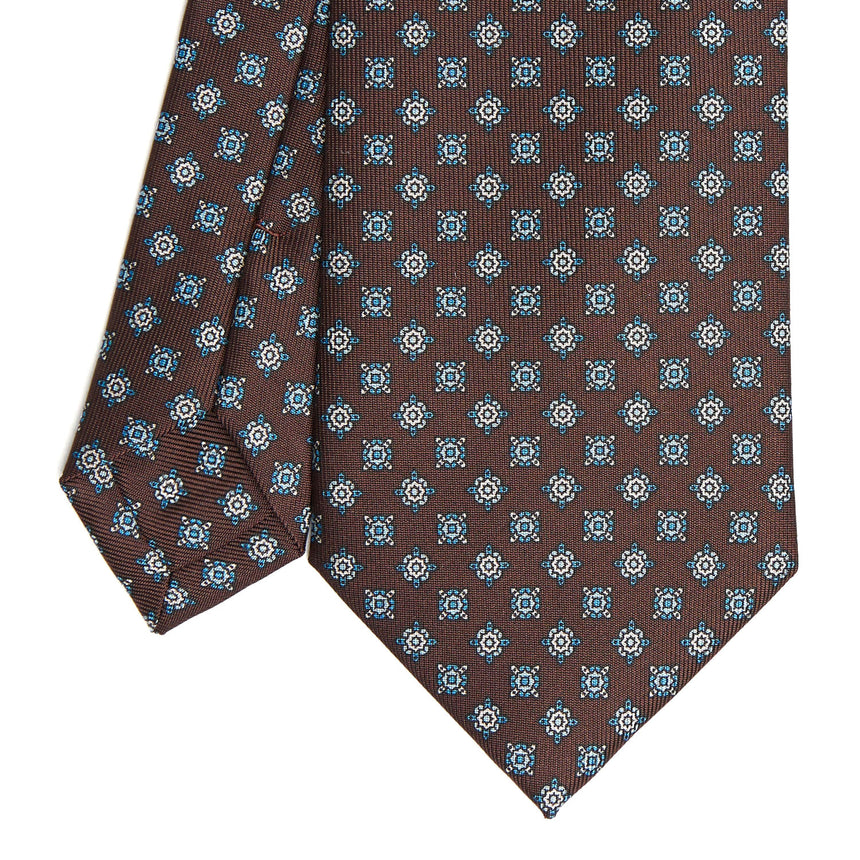 DARK BROWN SARTORIAL CLASSIC SILK TIE