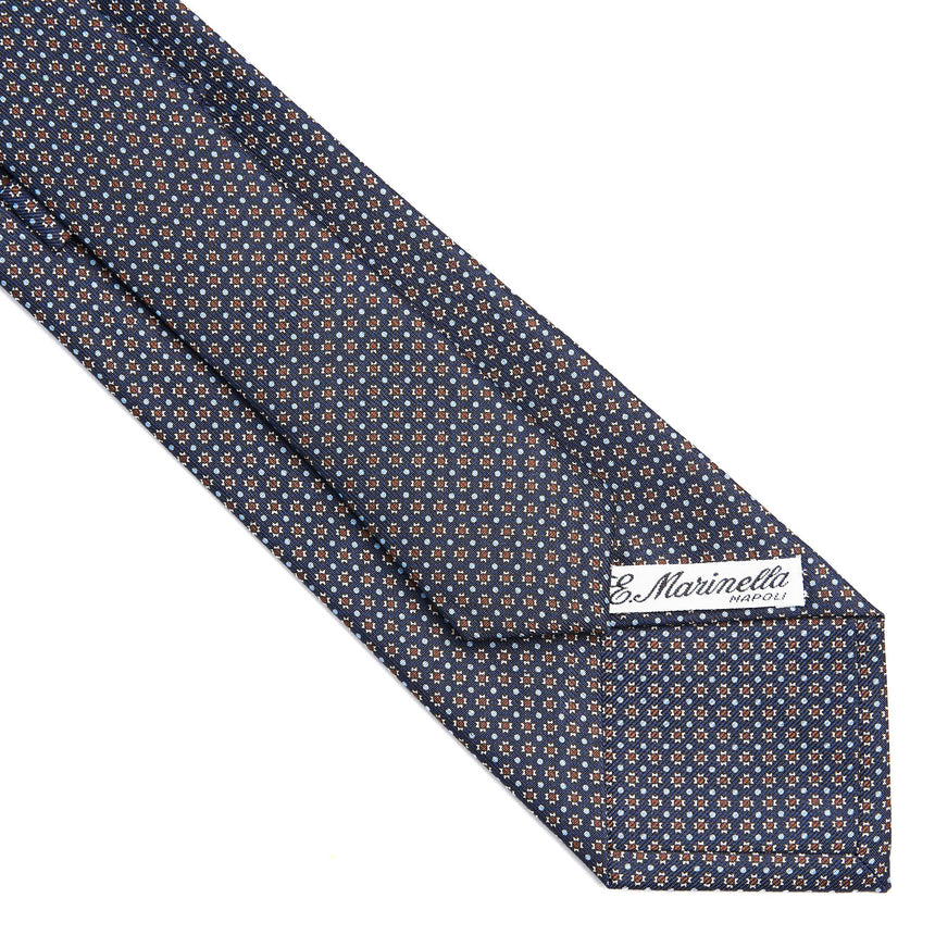 CRAVATTA SARTORIALE CLASSICA IN SETA BLU SCURO