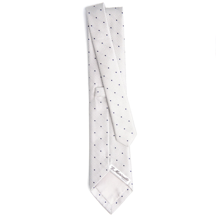 LIGHT GREY CEREMONIAL JACQUARD SILK TIE