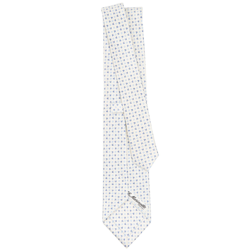 WHITE SARTORIAL CLASSIC SILK TIE