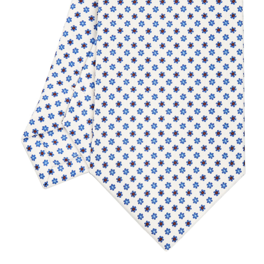 WHITE SARTORIAL CLASSIC SILK TIE