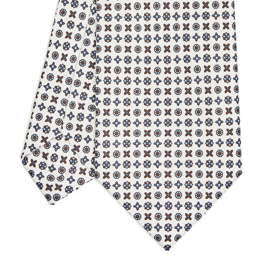 WHITE SARTORIAL CLASSIC SILK TIE