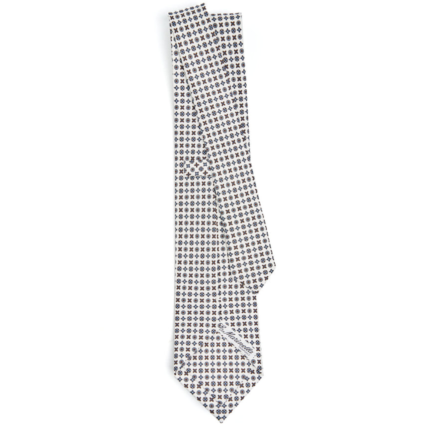 WHITE SARTORIAL CLASSIC SILK TIE